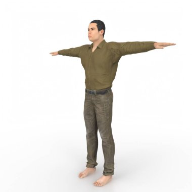 Man isolated on background