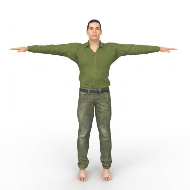 Man isolated on background