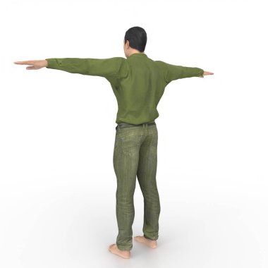 Man isolated on background