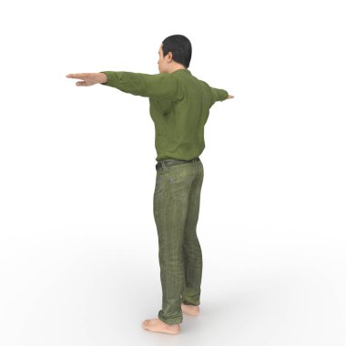 Man isolated on background