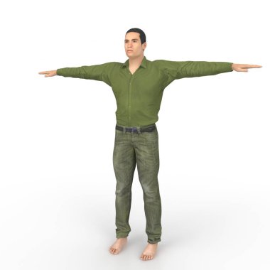 Man isolated on background