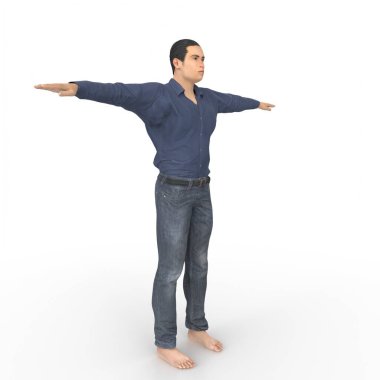 Man isolated on background