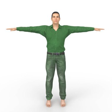 Man isolated on background