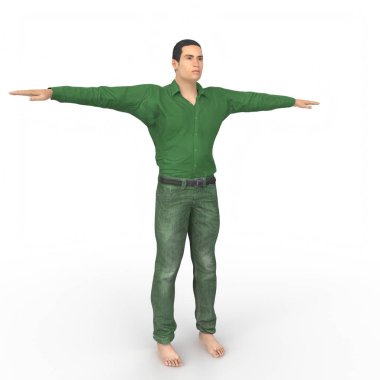 Man isolated on background