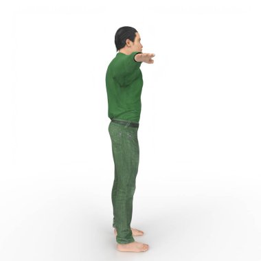 Man isolated on background