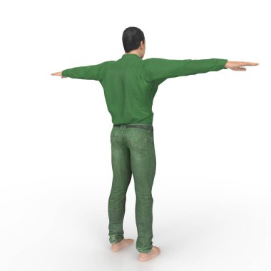 Man isolated on background