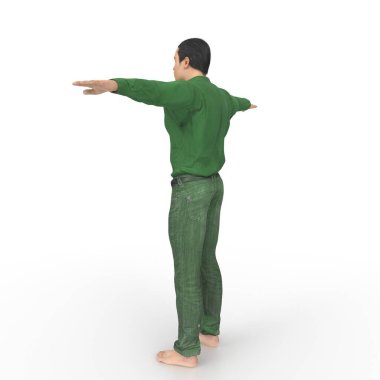 Man isolated on background