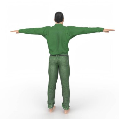 Man isolated on background