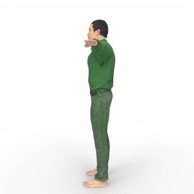 Man isolated on background