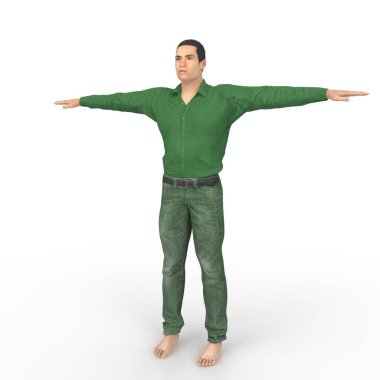 Man isolated on background