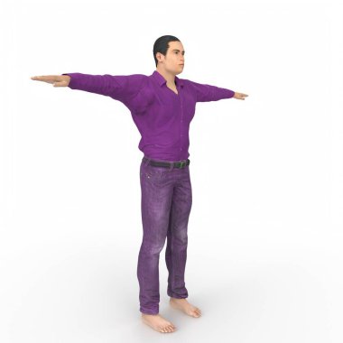 Man isolated on background