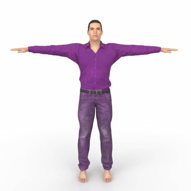 Man isolated on background