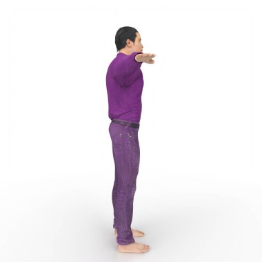 Man isolated on background