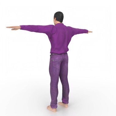 Man isolated on background