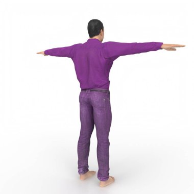 Man isolated on background