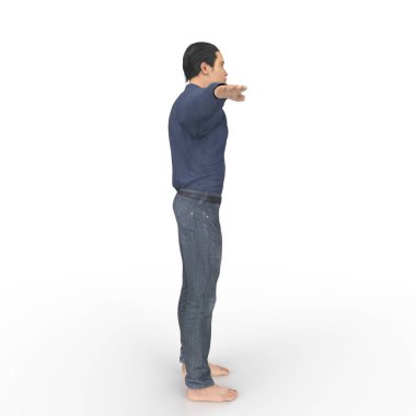 Man isolated on background