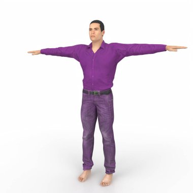 Man isolated on background