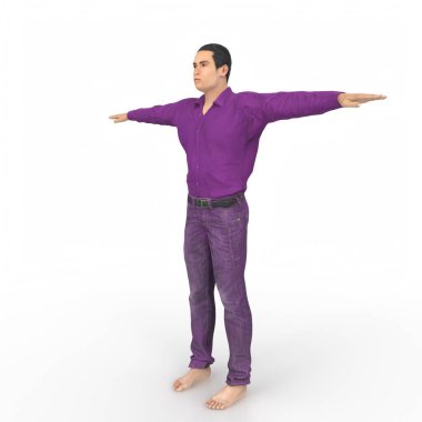 Man isolated on background