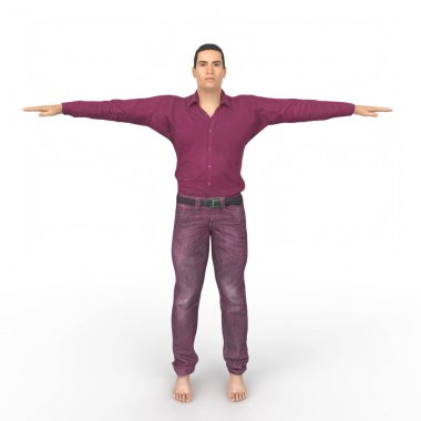 Man isolated on background