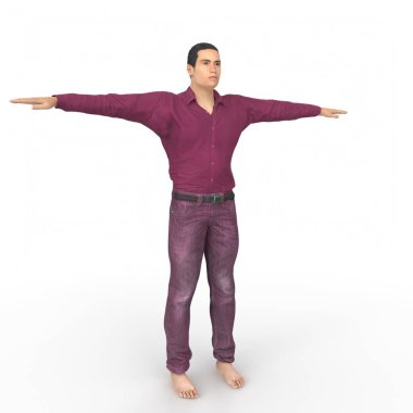 Man isolated on background