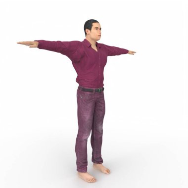 Man isolated on background