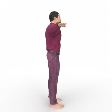 Man isolated on background