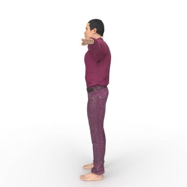 Man isolated on background