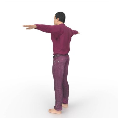 Man isolated on background