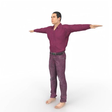 Man isolated on background