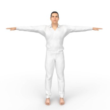 Man isolated on background