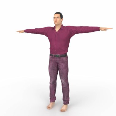 Man isolated on background