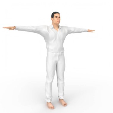 Man isolated on background