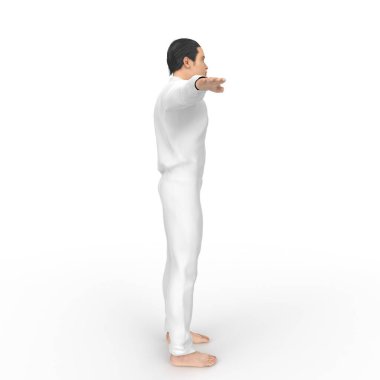 Man isolated on background