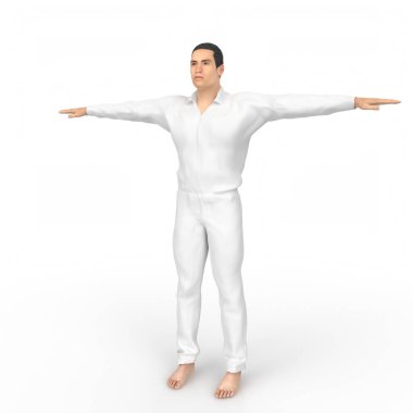 Man isolated on background