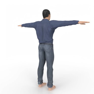 Man isolated on background