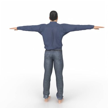 Man isolated on background