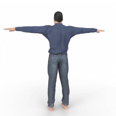 Man isolated on background