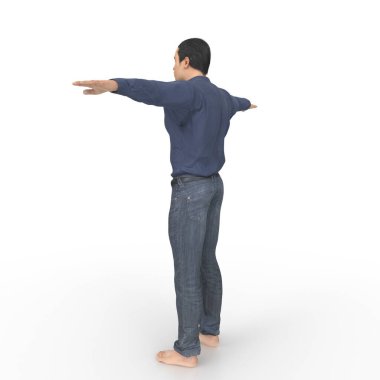 Man isolated on background