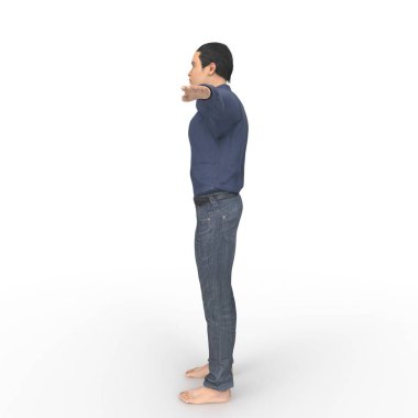 Man isolated on background