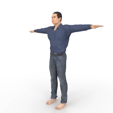 Man isolated on background