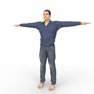 Man isolated on background