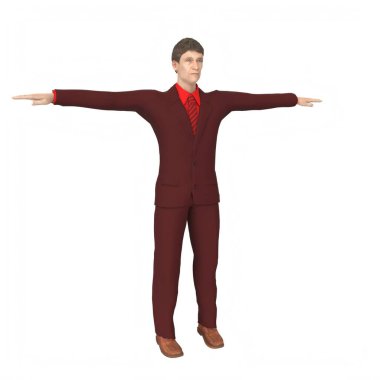 Business man isolated on background