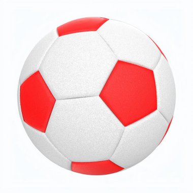 futbol topu arka planda izole edildi