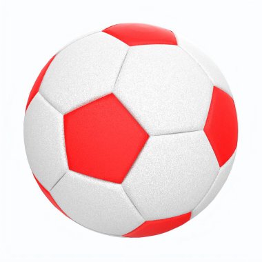 futbol topu arka planda izole edildi