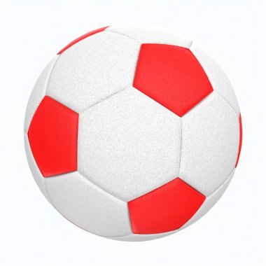 futbol topu arka planda izole edildi