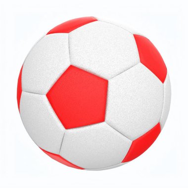 futbol topu arka planda izole edildi