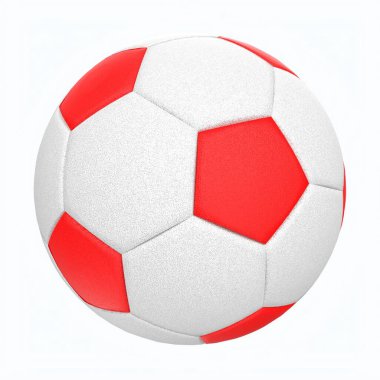 futbol topu arka planda izole edildi