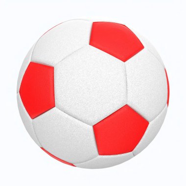 futbol topu arka planda izole edildi