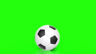 Yeşil zemin üzerinde futbol topu
