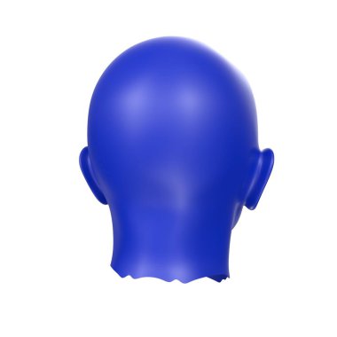 Human bust isolated on background